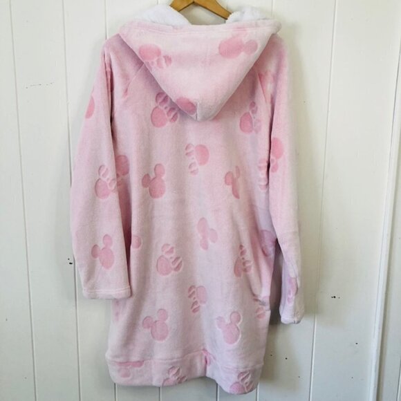Disney Womens Super Soft Hooded Pull Over Robe or Pajamas with Kangaroo Pocket - Picture 2 of 9